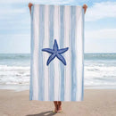 Serviette de plage motif étoiles séchage rapide absorbante