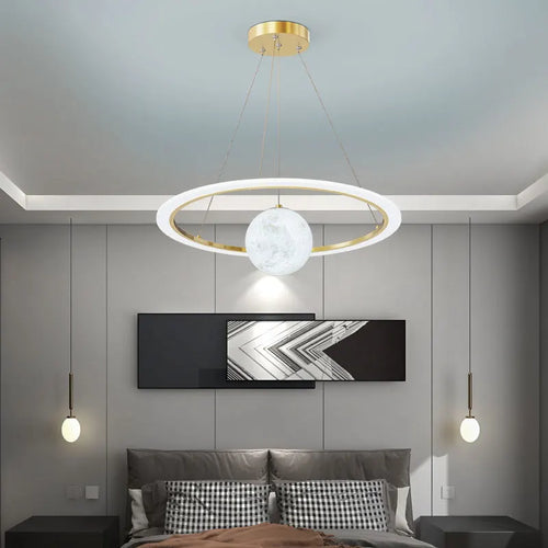 lustre en verre design nordique éclairage intérieur créatif décoratif - vue 3 sur 11