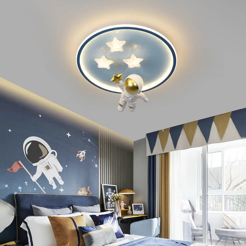 plafonnier moderne astronaute lampe créative pour enfants - vue 4 sur 8