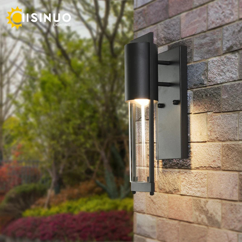 Éclairage mural LED extérieur étanche rétro Vintage Bronze E27 ampoule pour jardin porche applique réverbère 96V220V applique Luminaire - vue 1 sur 8
