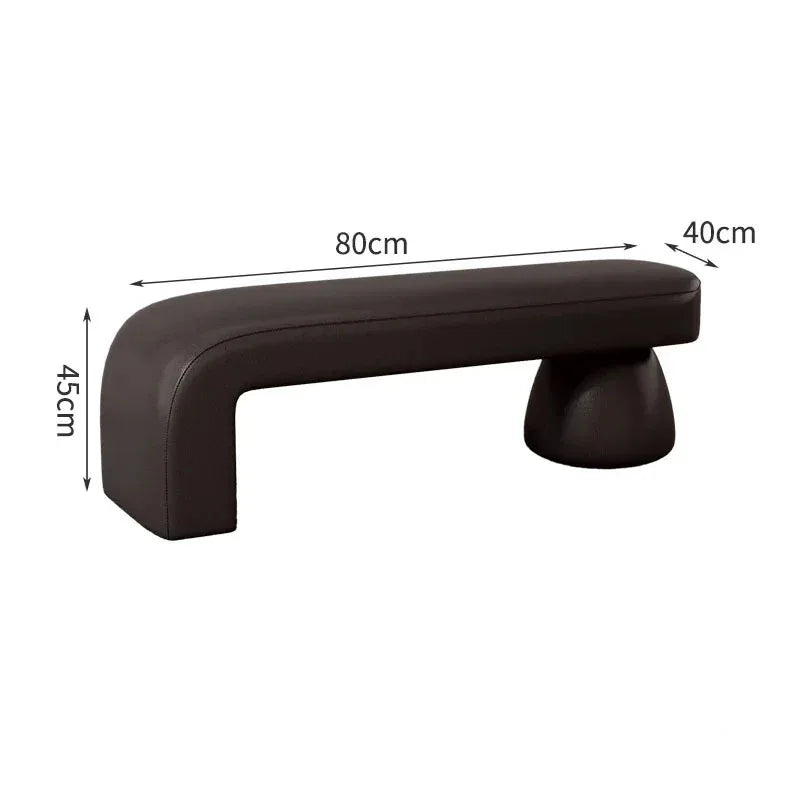 tabouret à langer nordique pour chambre et salon - vue 18 sur 27