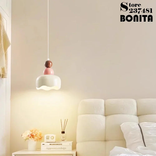 suspension florale style crème pour une ambiance chaleureuse - vue 2 sur 8