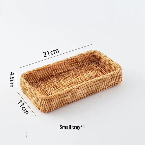 panier en rotin tissé pour rangement et décoration artisanale - vue 10 sur 9
