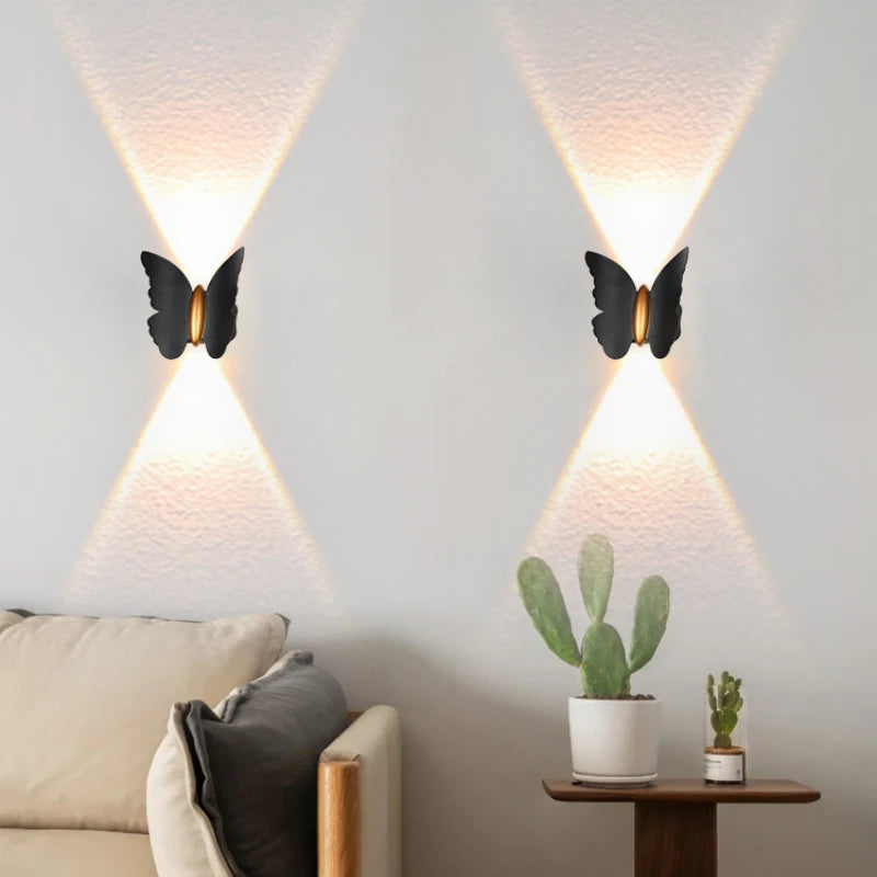 Applique murale extérieure étanche décoration led papillon - vue 3 sur 10