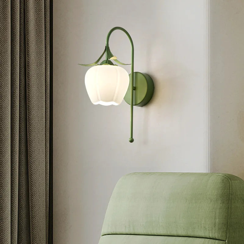applique murale en verre style méditerranéen pour éclairage intérieur - vue 4 sur 12