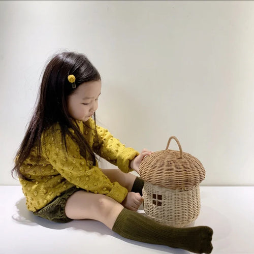 panier en rotin pour enfants organisateur pique-nique jouets et articles divers - vue 4 sur 11