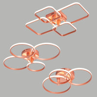 lustre moderne en métal pour décoration intérieure élégante