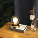 lampe à poser en verre doré pour éclairage décoratif intérieur