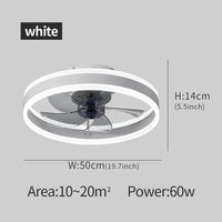 Plafond moderne à LEDs ventilateur lumières synchronisation ventilateur électrique chambre décor ventilateur lampes suspendues pour plafond moderne décoration de la maison