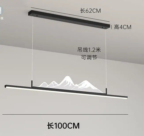 lustre de style chinois pour restaurant et bureau montagne - vue 10 sur 10