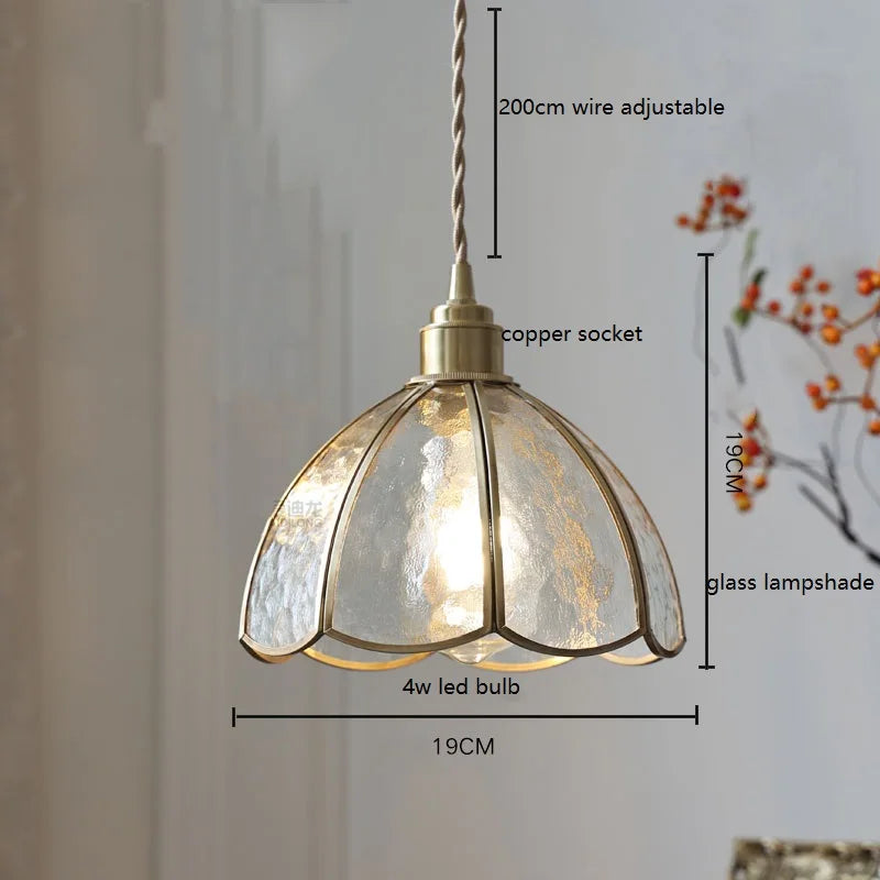 iwhd lampe à main led moderne en verre cuivre papillon - vue 20 sur 28