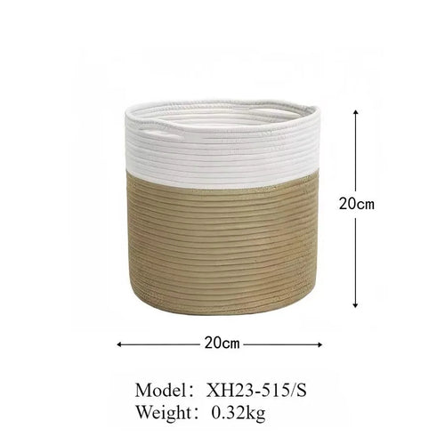 panier de rangement en corde de coton pour la maison et les jouets - vue 12 sur 12