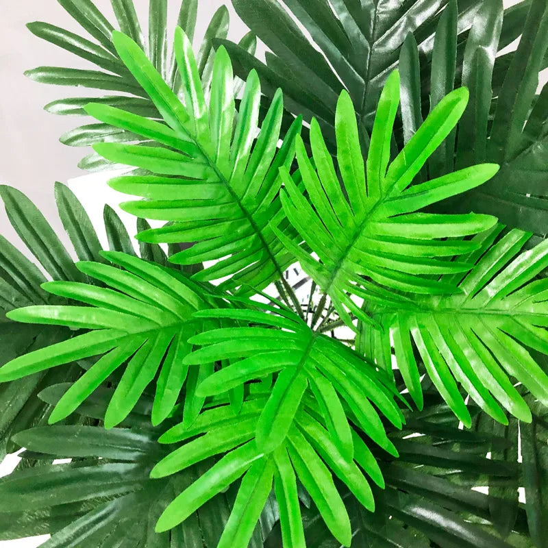 plantes artificielles feuilles de palmier tropical décoration intérieure - vue 3 sur 6