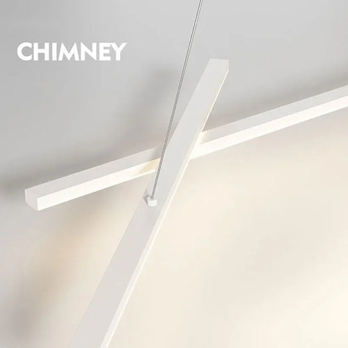 suspension led moderne minimaliste en fer art ligne - vue 4 sur 8