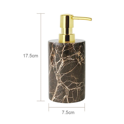 accessoires de salle de bain en marbre naturel ensemble luxe - vue 26 sur 27