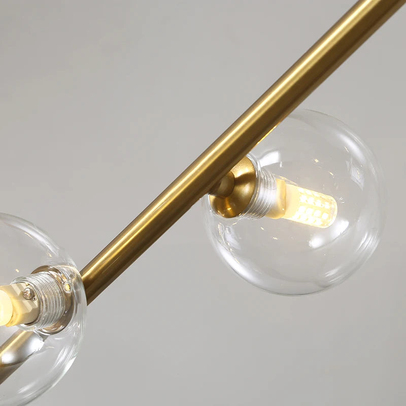 lustre linéaire moderne pour décoration intérieure et table - vue 6 sur 10