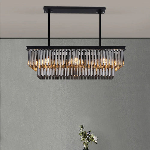 lustre moderne en cristal pour un éclairage élégant intérieur - vue 3 sur 6