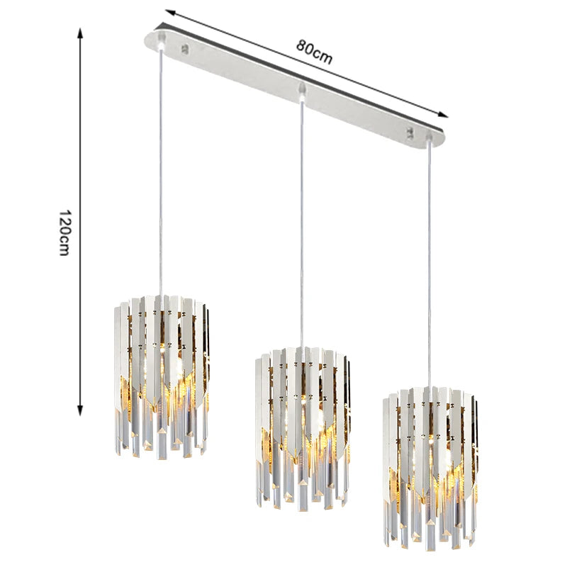 lustre en cristal chromé doré avec éclairage vintage intérieur - vue 13 sur 13