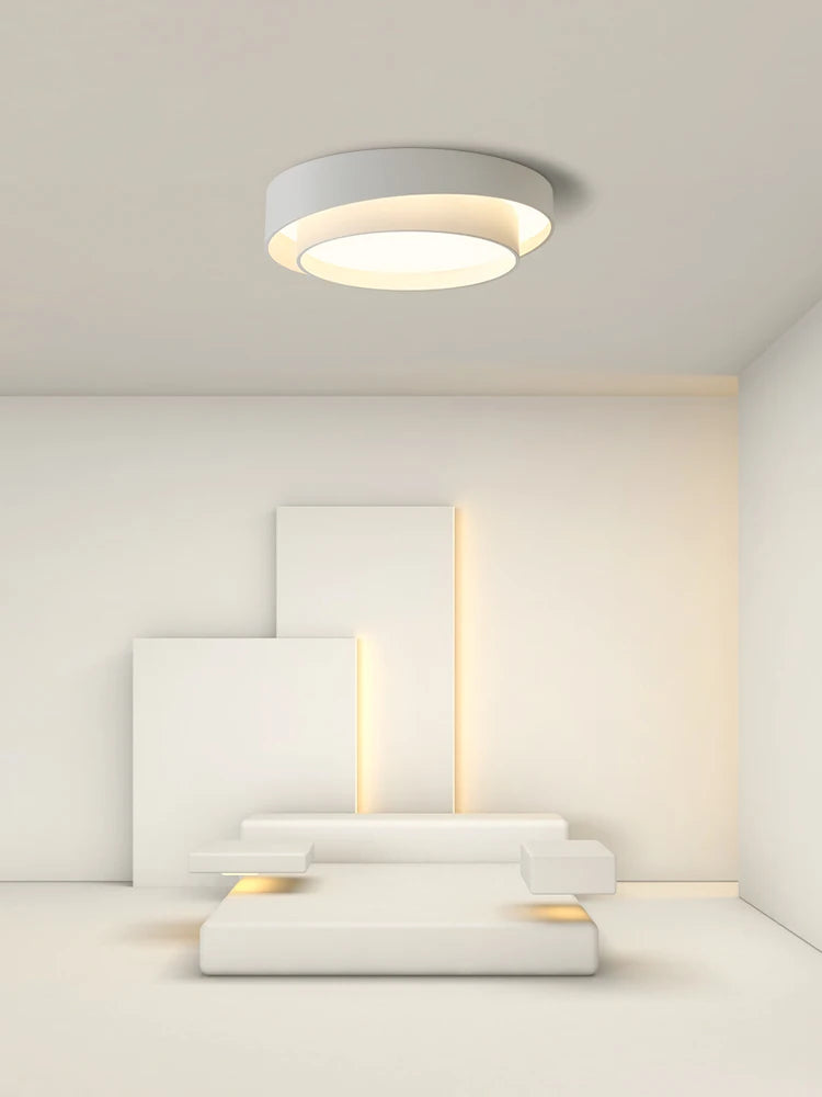 plafonnier rond moderne led design pour divers espaces - vue 3 sur 8