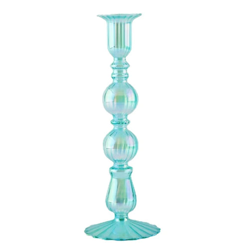 bougeoirs rétro coniques en verre pour décoration élégante - vue 14 sur 32