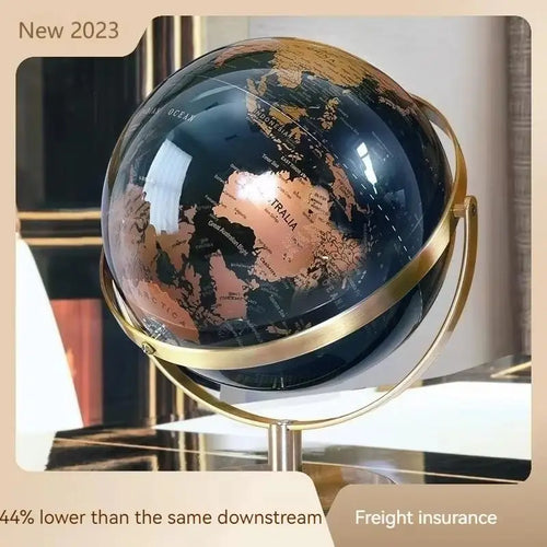 globe terrestre moderne rétro pour apprentissage et décoration - vue 4 sur 7