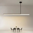 lampes suspendues led modernes longue bande décoratives d'intérieur