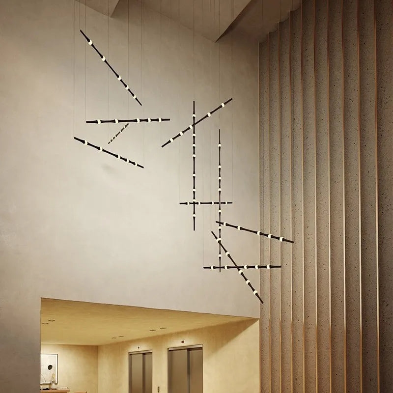 lustre led moderne design espagnol minimaliste pour intérieur élégant - vue 2 sur 14