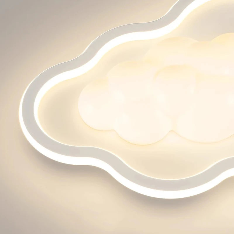 Children Light Modern Cloud Bedroom Ceiling Lamps White PE Sconces Warm Astronaut Chandelier Light for Child Baby Room Decor - vue 6 sur 12