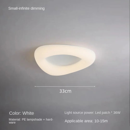 plafonnier led moderne en forme de nuages avec télécommande - vue 13 sur 14