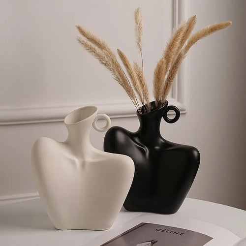 vase humain créatif en céramique pour décoration moderne - vue 3 sur 10