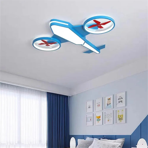 plafonnier avion nordique décoration intérieure lumière dimmable pour enfants - vue 4 sur 8