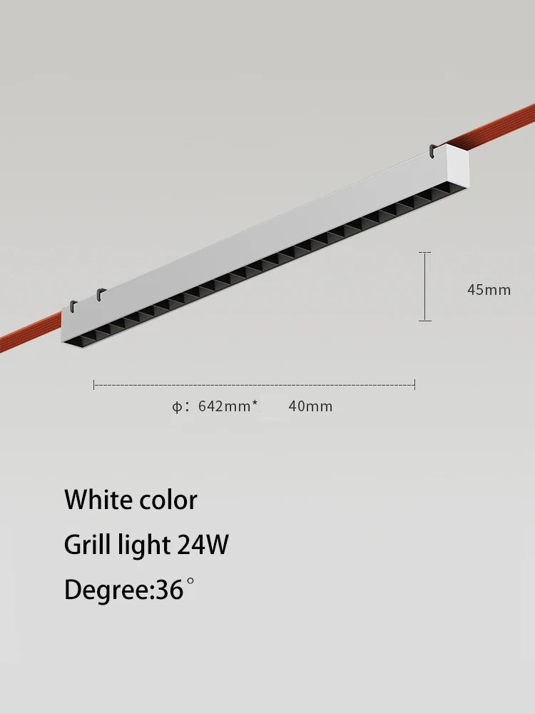 lustre moderne simple led avec bande conductrice lumineuse - vue 9 sur 27