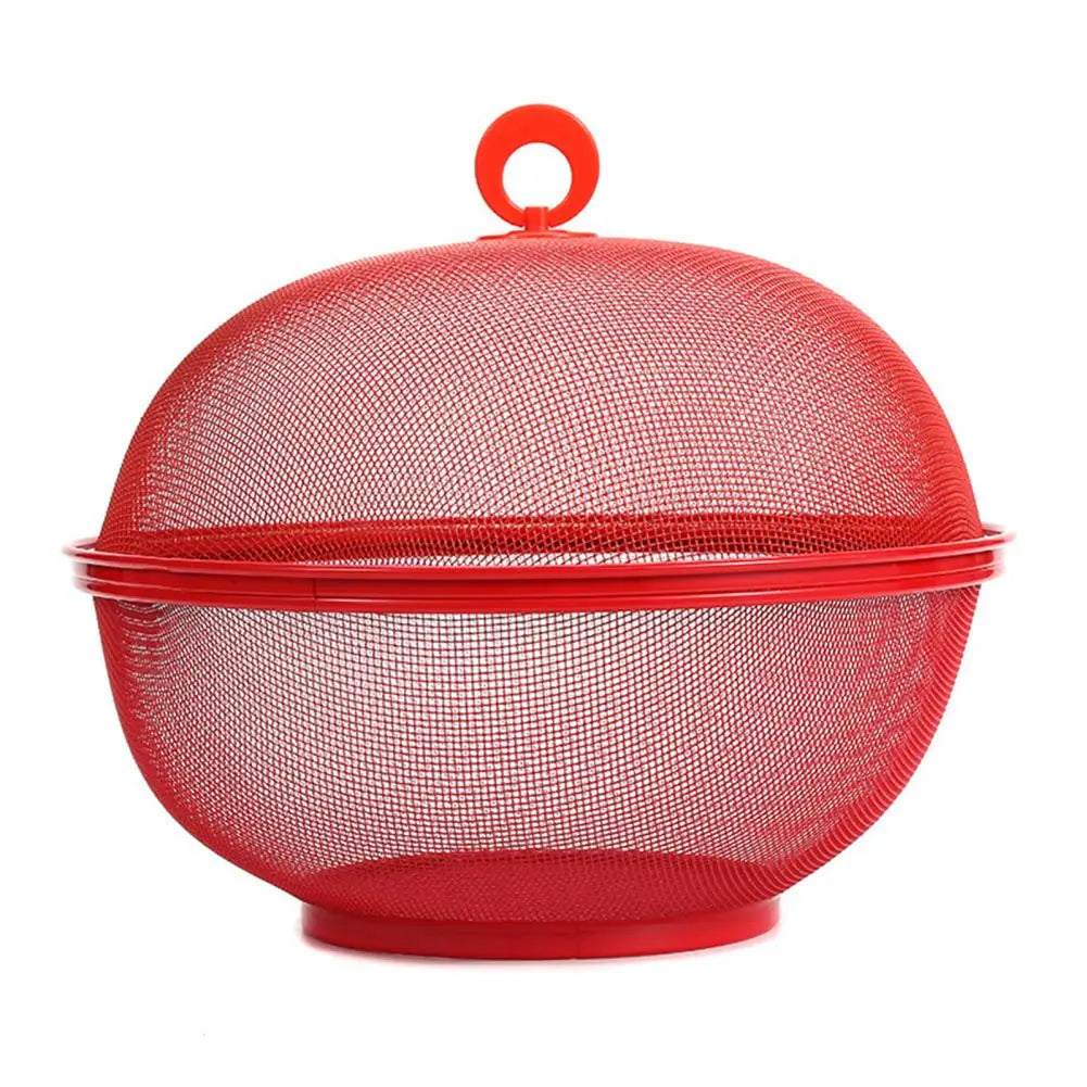panier à fruits en maille avec couvercle anti mouches en inox - vue 11 sur 12