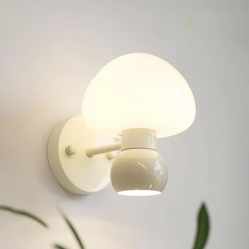 Applique murale crème champignon Double tête G9 - vue 3 sur 6