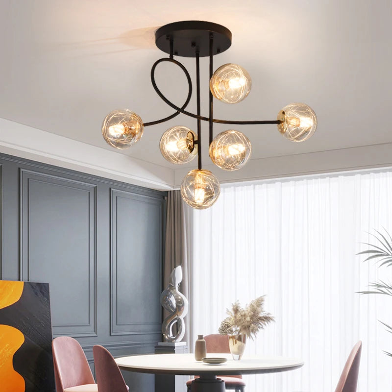 suspension luxe led pour décoration intérieure élégante - vue 5 sur 12