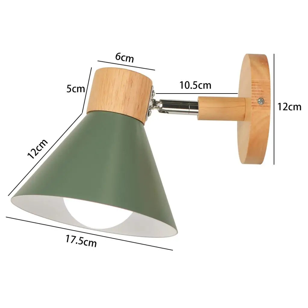 applique murale led en bois style nordique moderne - vue 18 sur 23