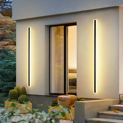 applique murale led étanche longue bande décorative extérieure avec interrupteur tactile - vue 6 sur 6