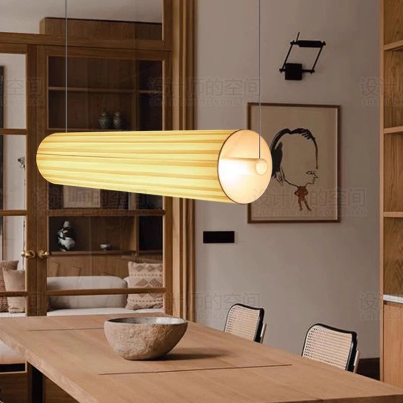 Lustre design led moderne en forme de cylindre - vue 6 sur 10