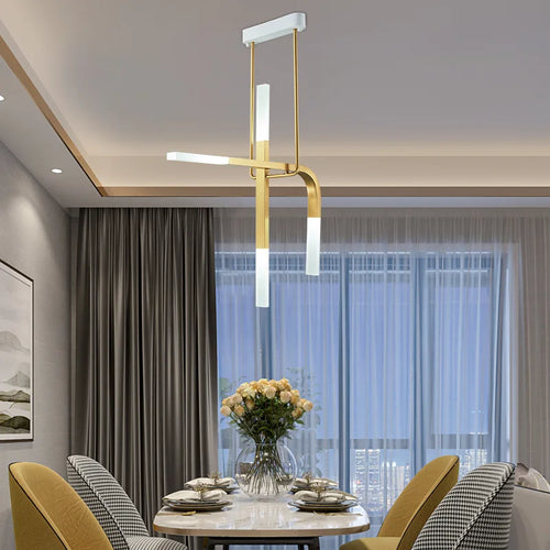 lustre led créatif en forme de u pour éclairage moderne - vue 2 sur 10