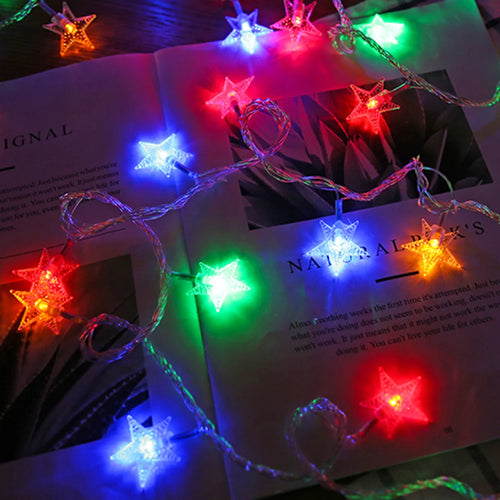 guirlande lumineuse étoile pour décoration extérieure et fêtes - vue 5 sur 12
