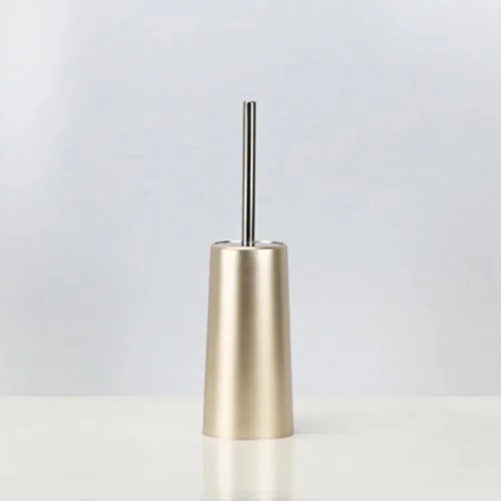 brosse de toilette de luxe avec support doré pour salle de bain - vue 4 sur 10