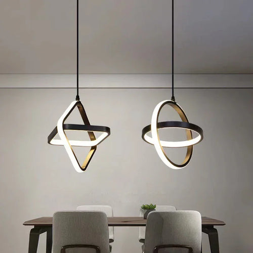 lustre moderne à LED pour un éclairage élégant et décoratif - vue 5 sur 15