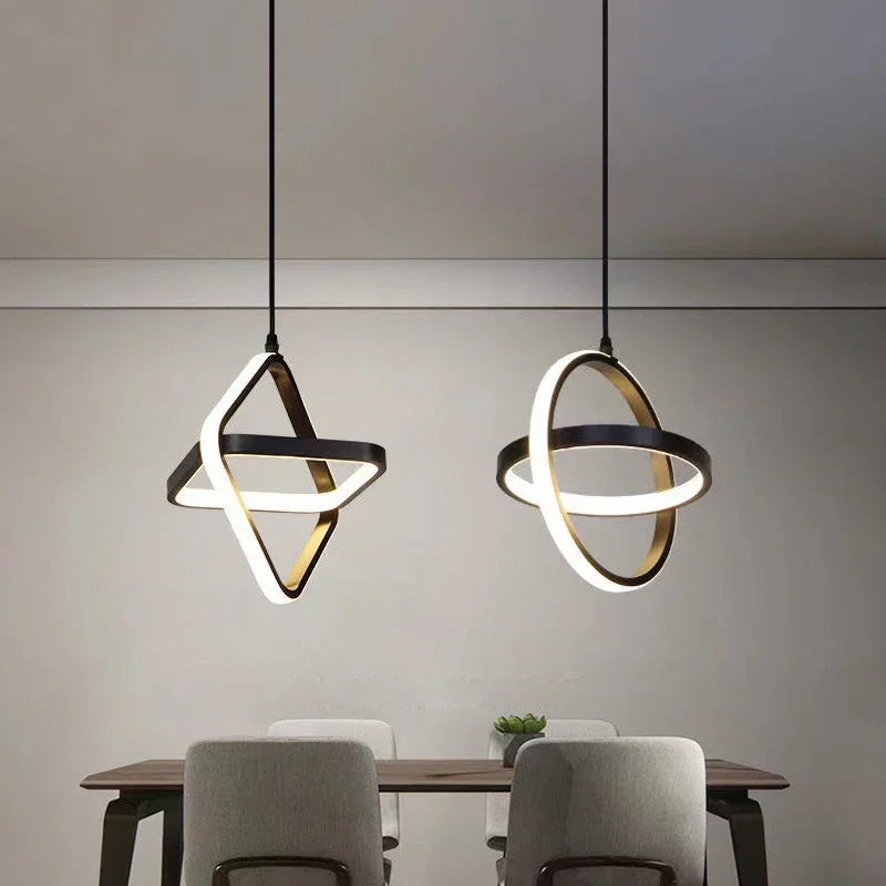 lustre moderne à LED pour un éclairage élégant et décoratif - vue 4 sur 15