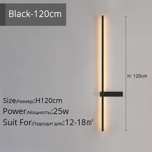 applique murale led minimaliste en aluminium pour éclairage intérieur - vue 12 sur 18