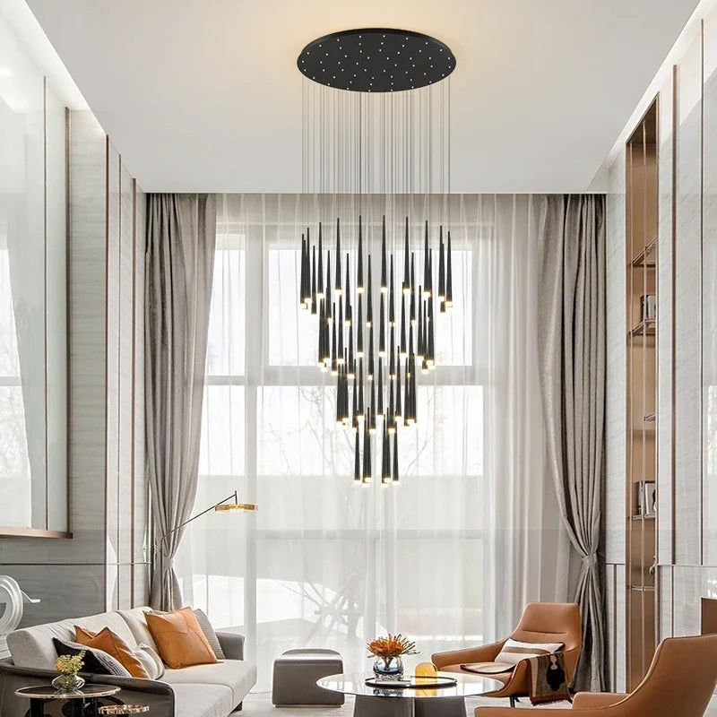 lustre moderne à led pour décoration d'intérieur haut de gamme - vue 5 sur 22
