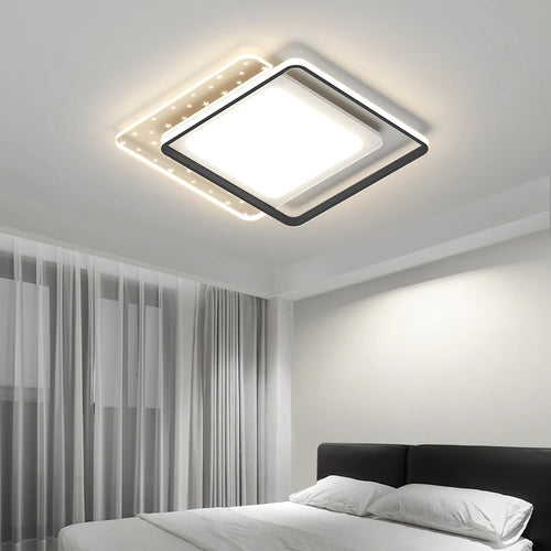 Lustre Led Plafonnier Chambre Intérieur Mince Moderne - vue 3 sur 14