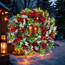 couronne de porte faite à la main pour décorations de fêtes