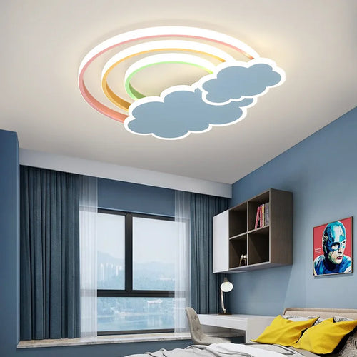 Plafonnier Arc-en-ciel nuage enfants bébé enfant chambre - vue 3 sur 10