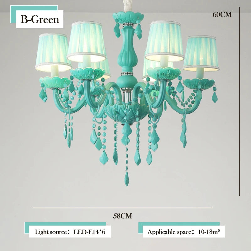lustre en cristal pour une chambre de petite fille - vue 10 sur 12