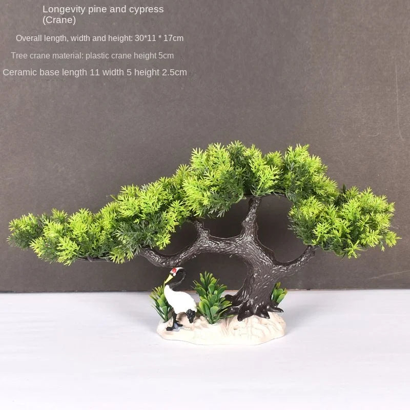 plante artificielle bonsaï en plastique pour décoration intérieure - vue 40 sur 41